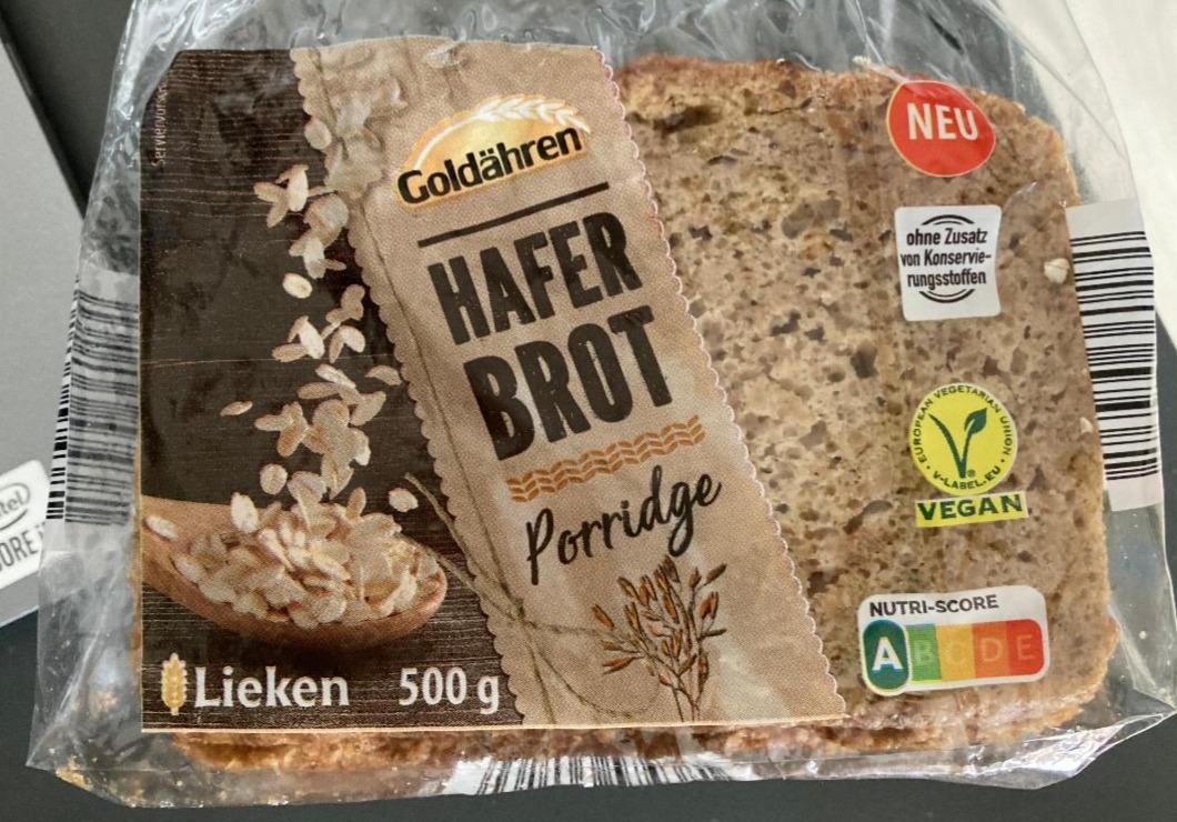 Fotografie - Haferbrot Porridge mit 24% haferanteil Goldähren