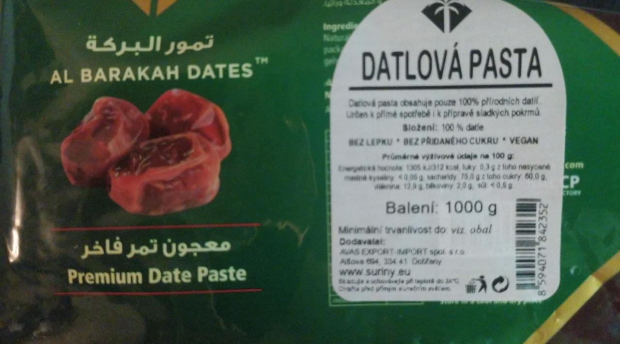Fotografie - Datlová pasta Premium date paste Al Barakah dates