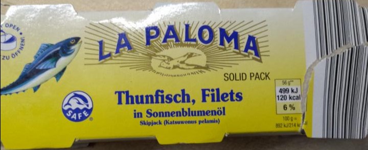Fotografie - Thunfisch Filets in Sonnenblumenöl La Paloma