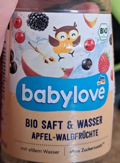 Fotografie - Bio Saft & Wasser Apfel-Waldfrüchte Babylove