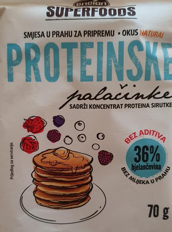 Fotografie - Smjesa za proteinske palačinke u prahu okus natural Encian Superfoods