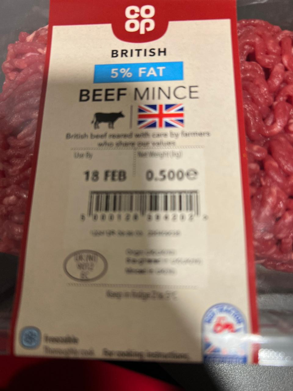 Fotografie - British Beef Mince 5% fat Co-op