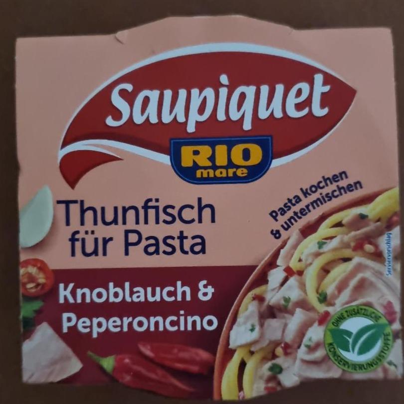 Fotografie - Thunfisch für Pasta Knoblauch & Peperoncino Saupiquet