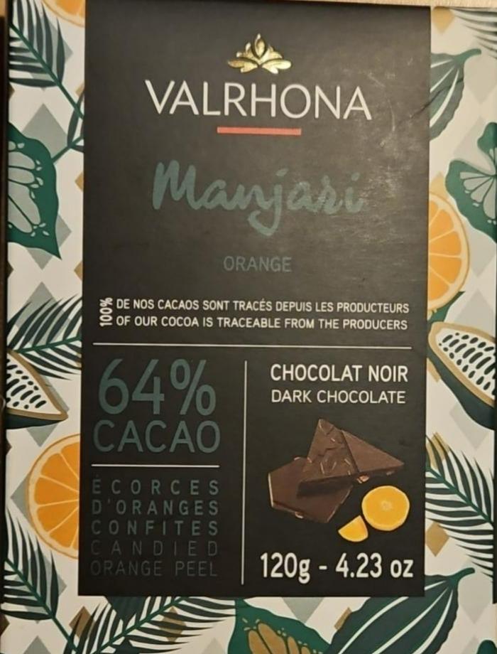 Fotografie - Dark Chocolate Manjari Orange Valrhona