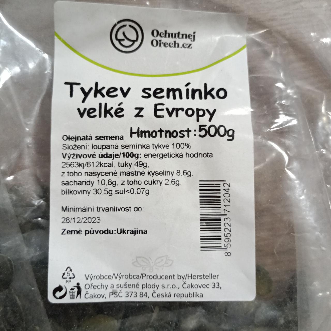 Fotografie - Tykev semínko velké z Evropy Ochutnejorech.cz