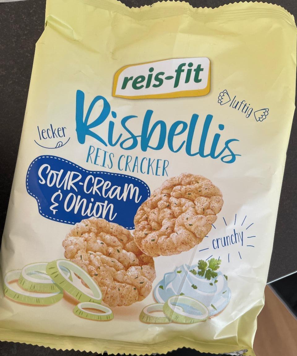 Reis-Fit Reis cracker Sour Cream & Onion Risbellis - kalorie, kJ a nutriční  hodnoty