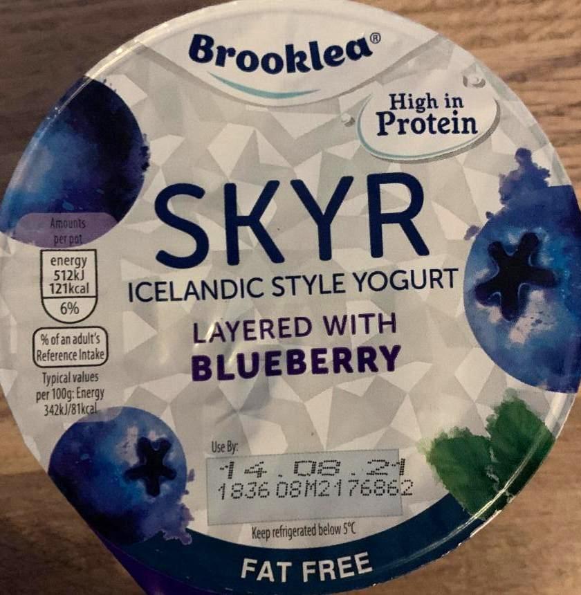 Fotografie - Skyr blueberry fat free Brooklea