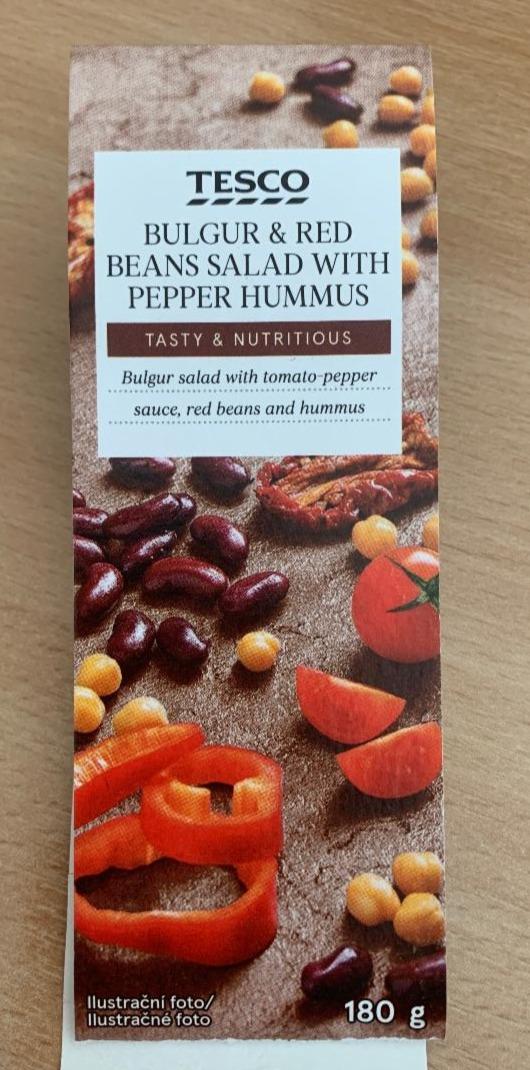 Fotografie - Bulgur & Red Beans Salad with Pepper Hummus Tesco