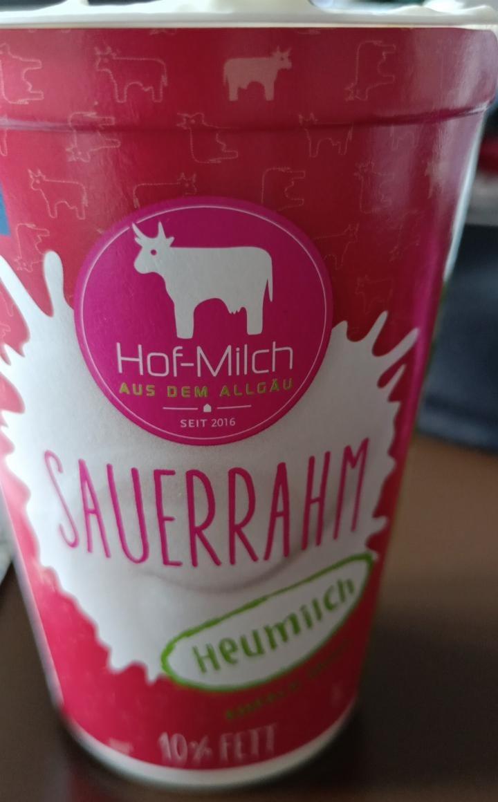 Fotografie - Sauerrahm 10% Fett Hof-Milch