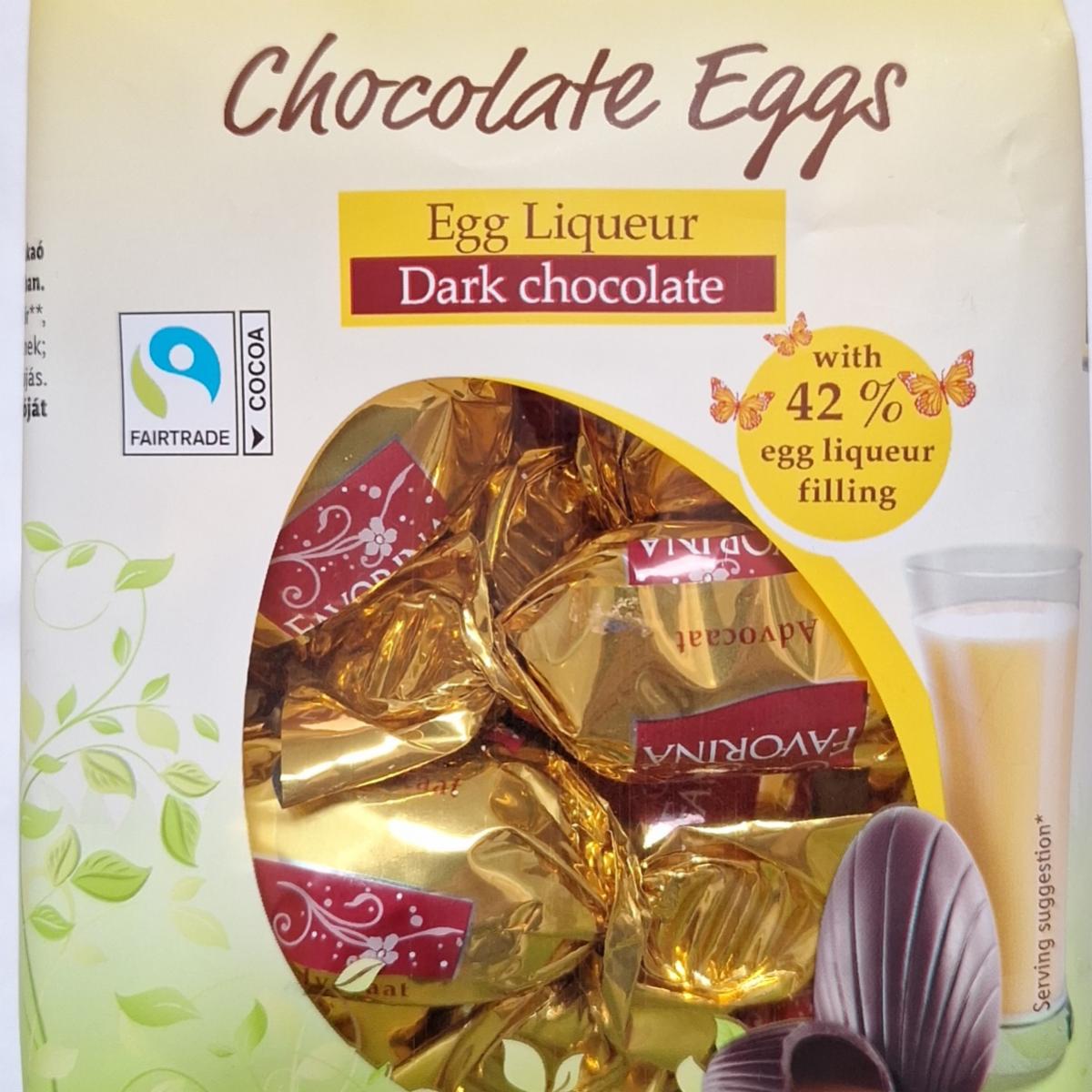 Fotografie - Chocolate Eggs Liqueur Dark chocolate Favorina