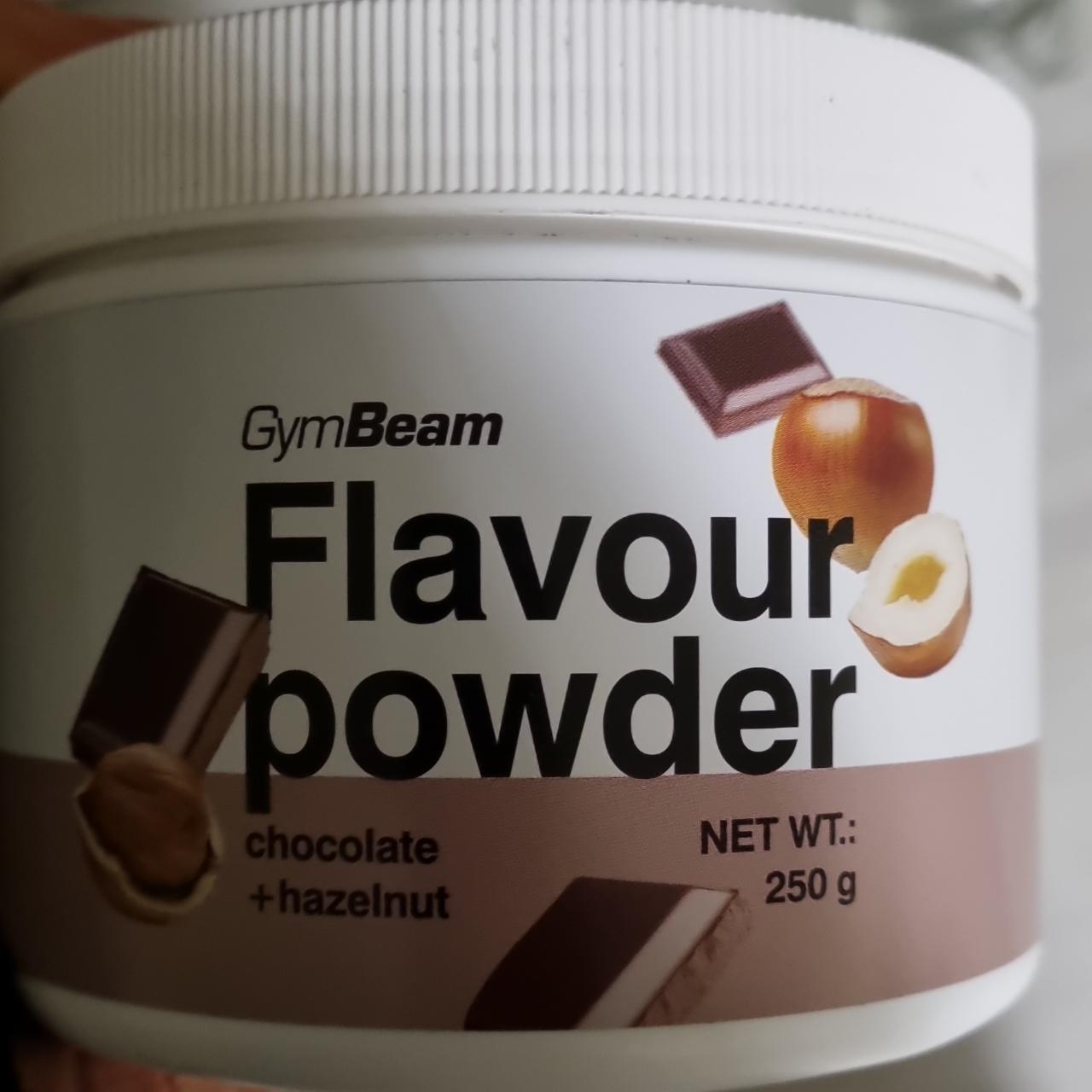 Fotografie - Flavour Powder chocolate hazelnut GymBeam