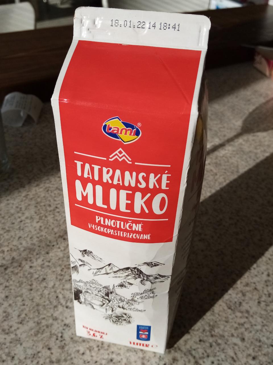 Fotografie - tatranské mléko plnotučné