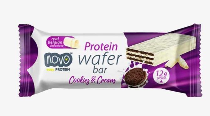 Fotografie - Protein Wafer Bar Cookies & Cream Novo