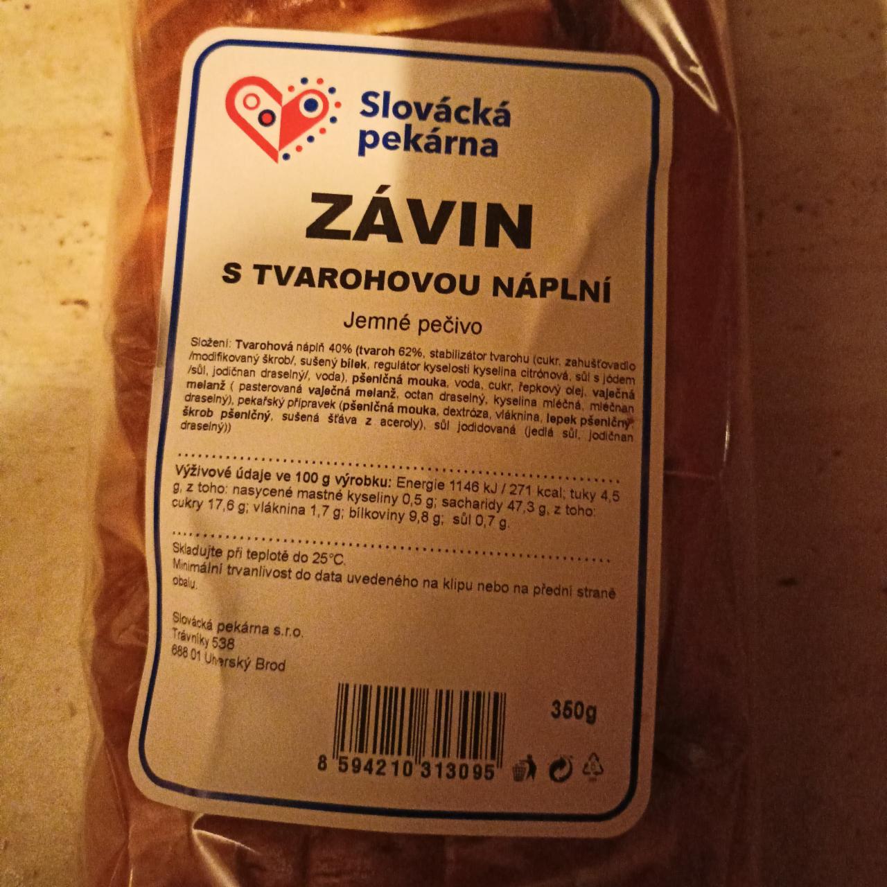 Fotografie - Závin s tvarohovou náplní Slovácká pekárna