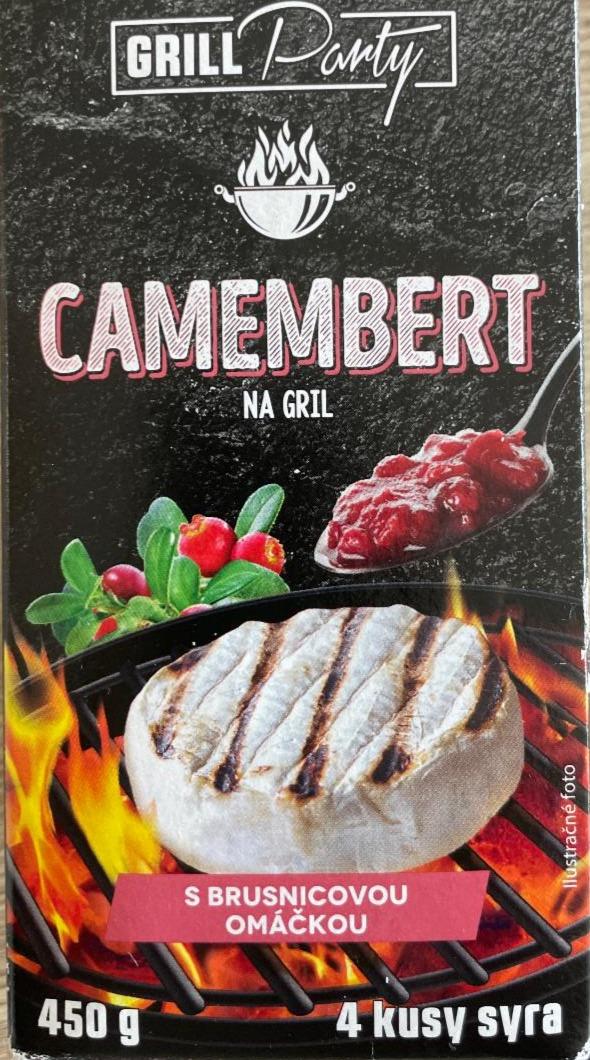 Fotografie - Camembert na gril s brusinkovou omáčkou (jen sýr) Grill party