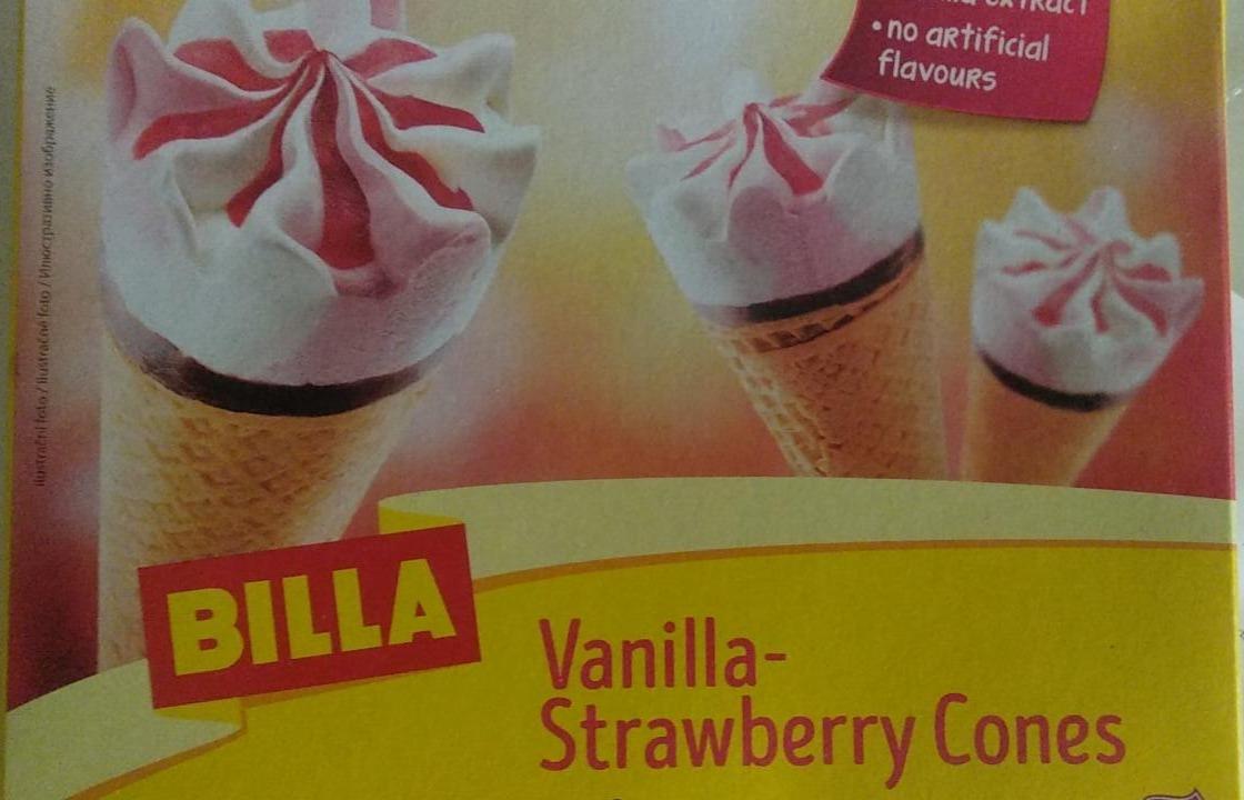 Fotografie - Vanilla-Strawberry Cones Billa