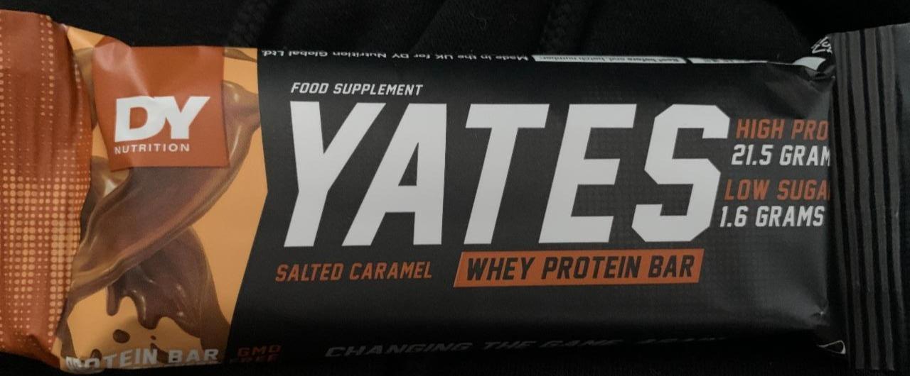 Fotografie - Yates Whey Protein Bar Salted Caramel DY Nutrition