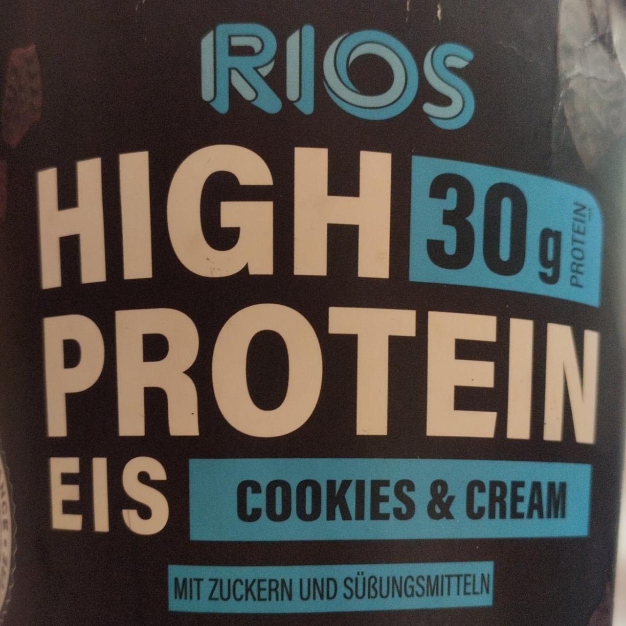 Fotografie - High protein Eis Cookies & Cream Rewe beste wahl