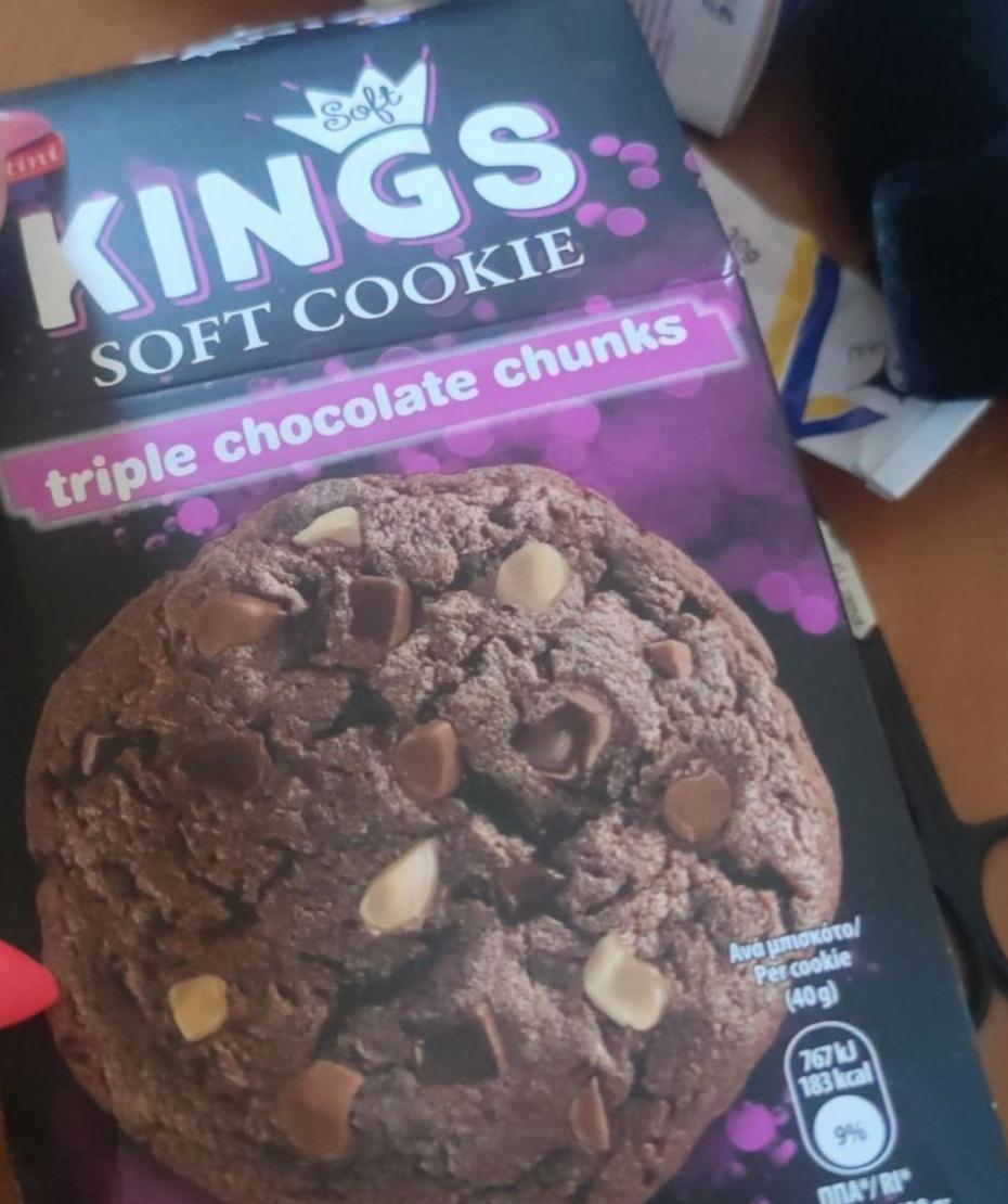 Fotografie - Soft Cookies triple chocolate chunks Kings