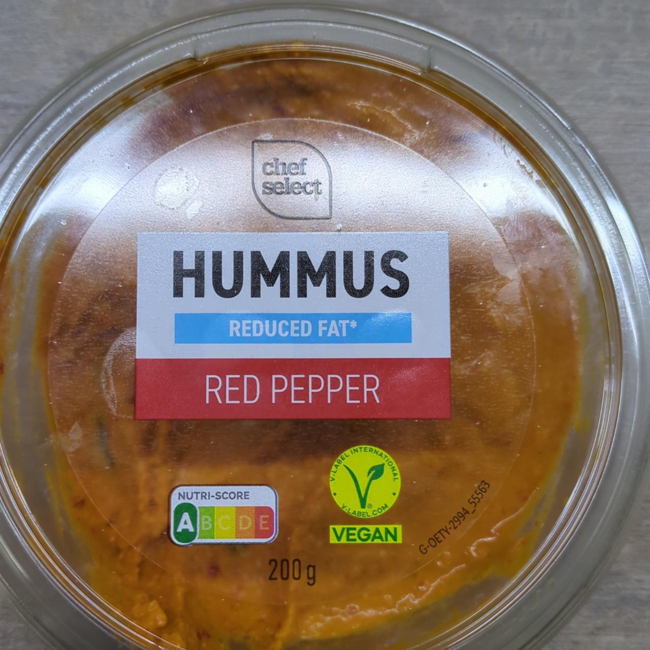 Fotografie - Hummus Reduced fat Red Pepper Chef Select