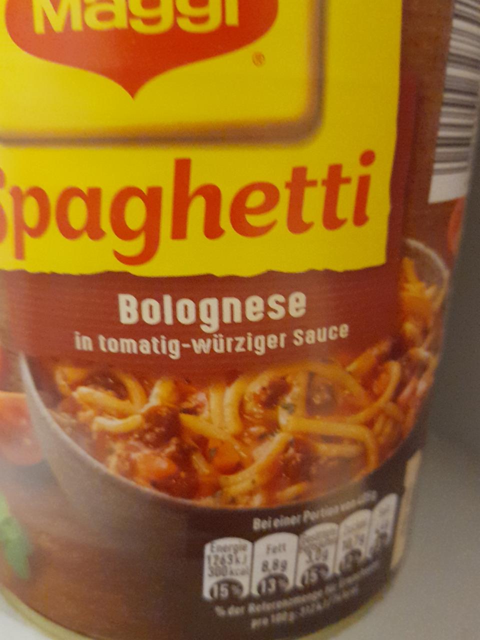 Fotografie - Spaghetti Bolognese in tomatig-würziger sauce Maggi