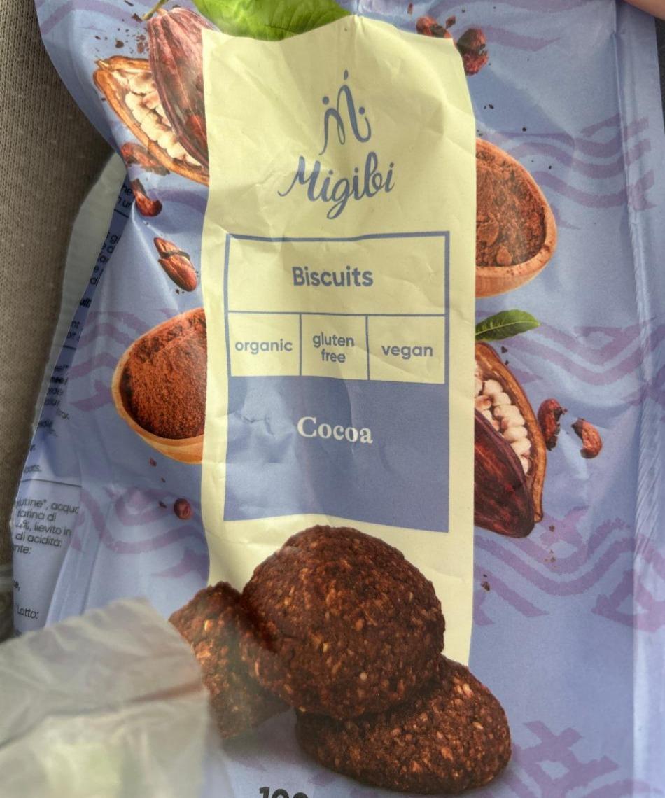 Fotografie - Cocoa Biscuits organic gluten free vegan Migibi