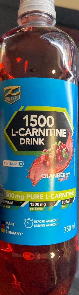 Fotografie - Konzept L-Carnitine drink cranberry Z-Konzept