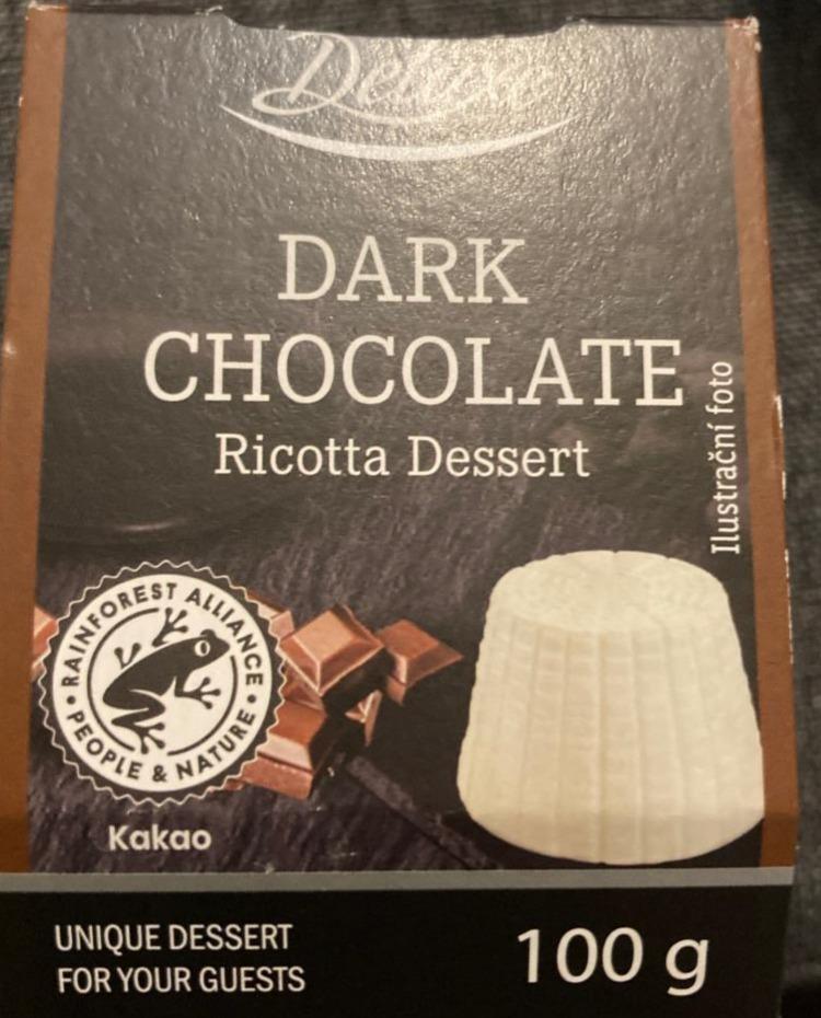 Fotografie - Dark chocolate ricotta dessert