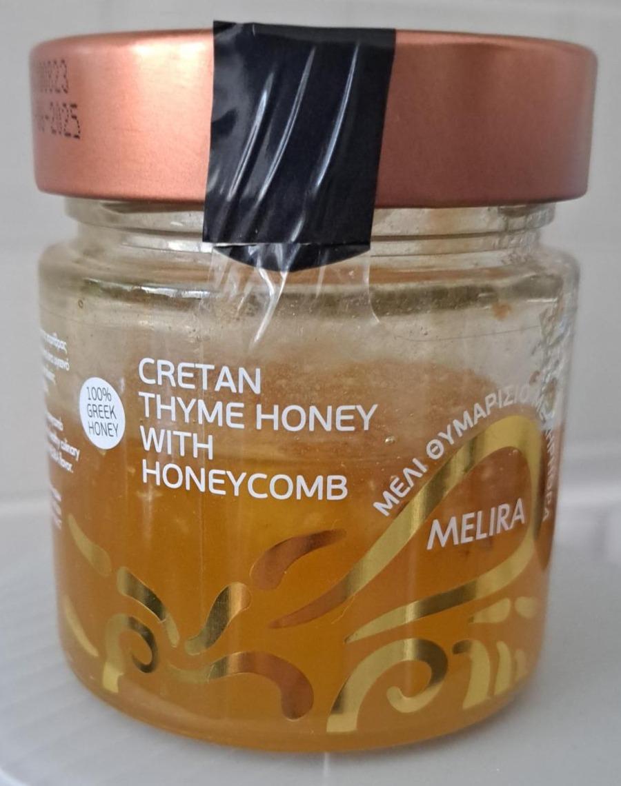 Fotografie - Cretan Thyme Honey with Honeycomb řecký tymiánový med s pláství Melira