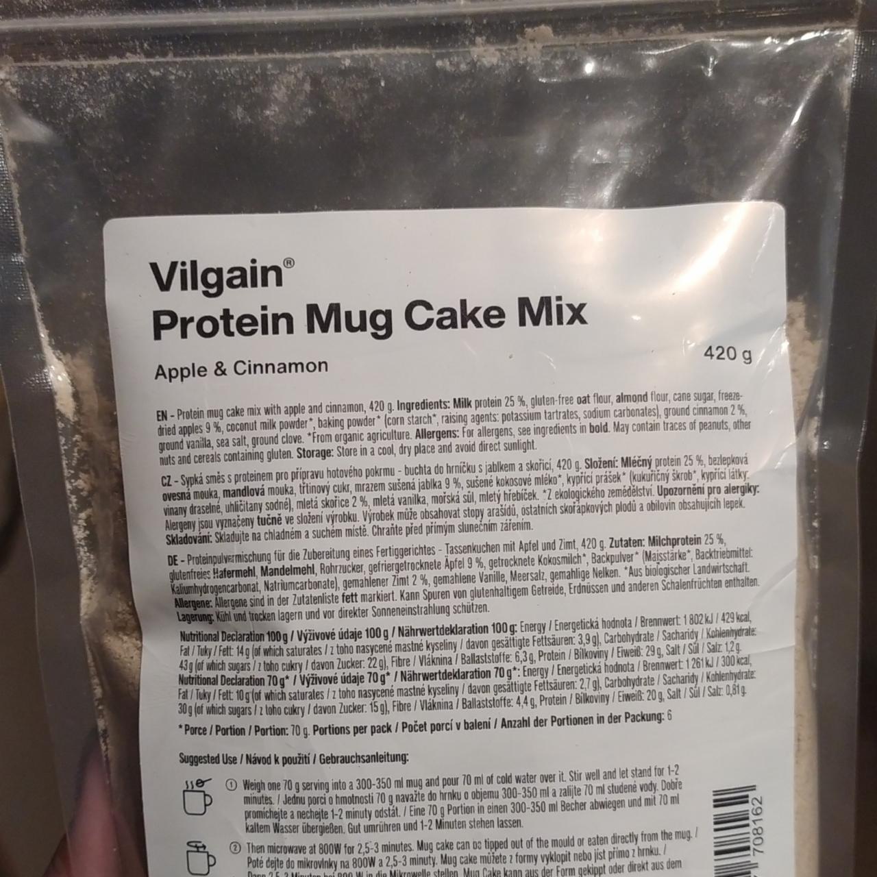 Fotografie - Protein Mug cake mix Apple & Cinnamon Vilgain
