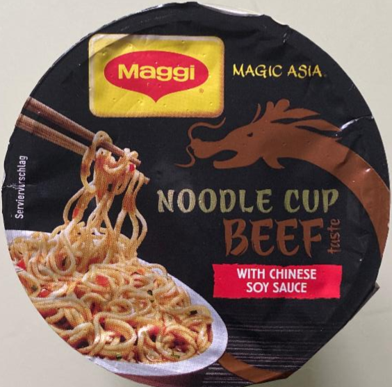 Fotografie - Noodle cup beef taste Maggi