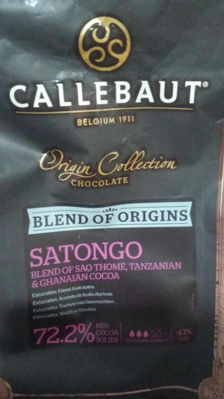 Fotografie - Chocolate Satongo 72,2% Callebaut
