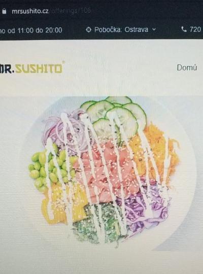 Fotografie - Salad bowl tuňák Mr. Sushito