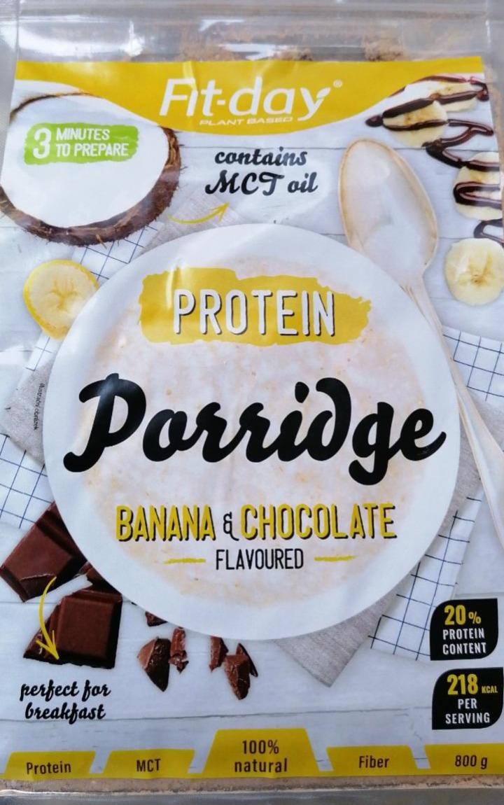 Fotografie - Protein Porridge Banana & Chocolate flavoured Fit-day