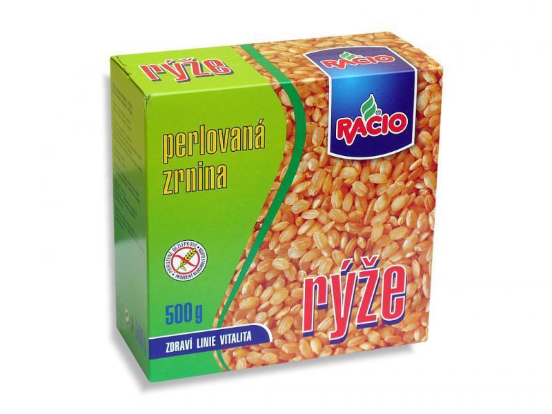 Fotografie - perlovaná zrnina rýže Racio