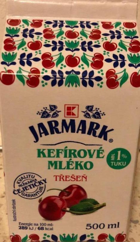 Fotografie - Kefírové mléko třešeň 1% tuku K-Jarmark