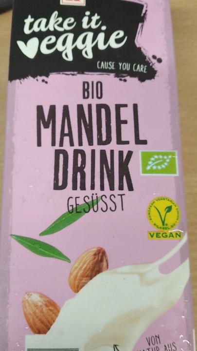 Fotografie - Bio Mandel Drink gesüsst Take it veggie