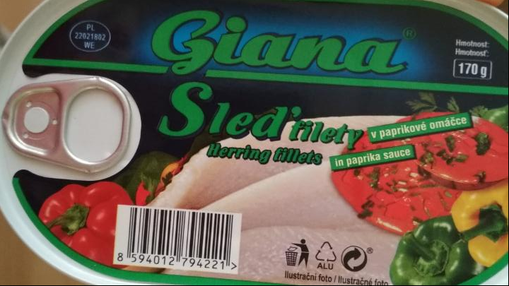Fotografie - Sleďové filety v paprikové omáčce Giana