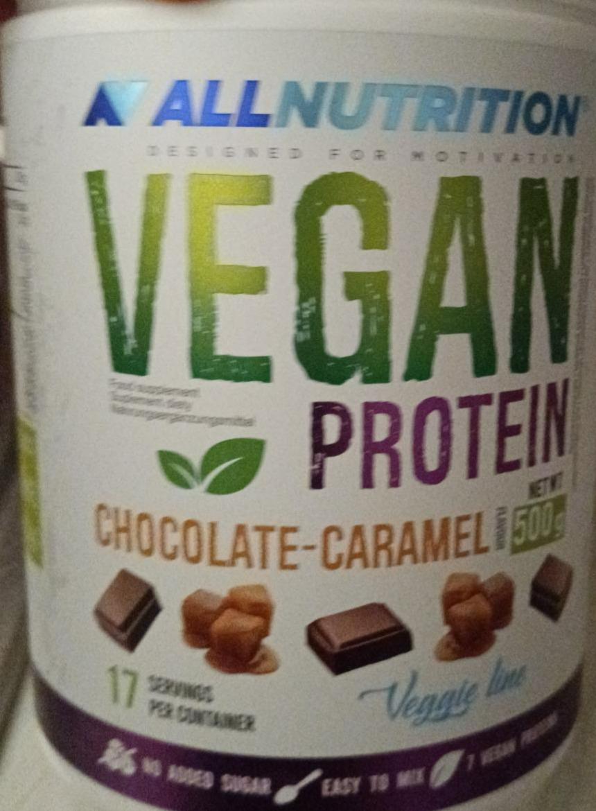 Fotografie - Vegan protein Chocolate-Caramel Allnutrition