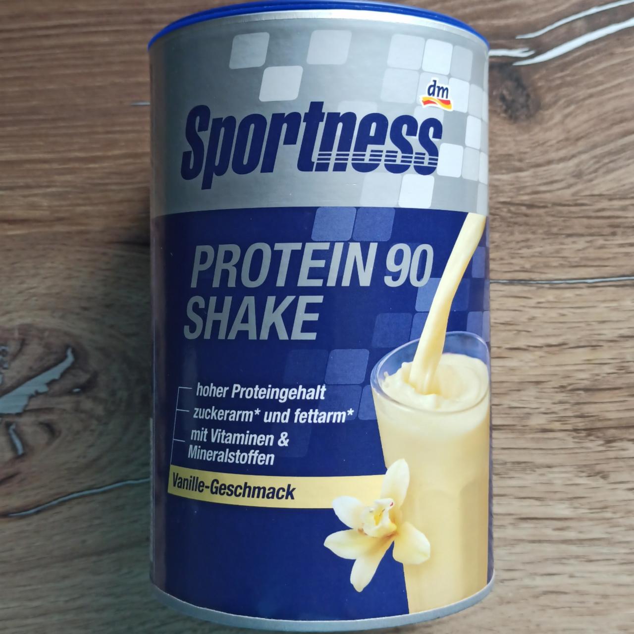 Fotografie - Protein 90 shake vanille geschmack Sportness