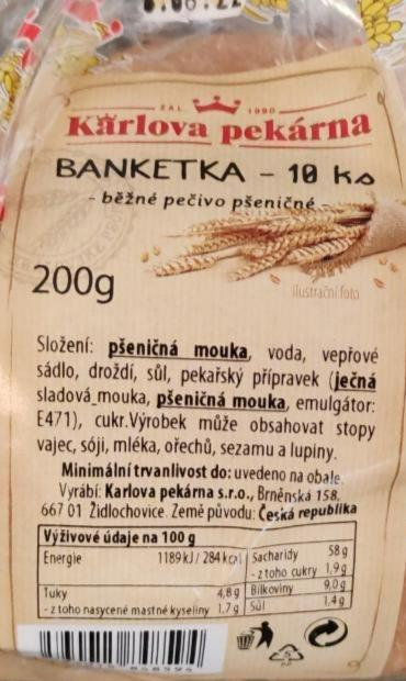 Fotografie - Banketka Karlova pekárna