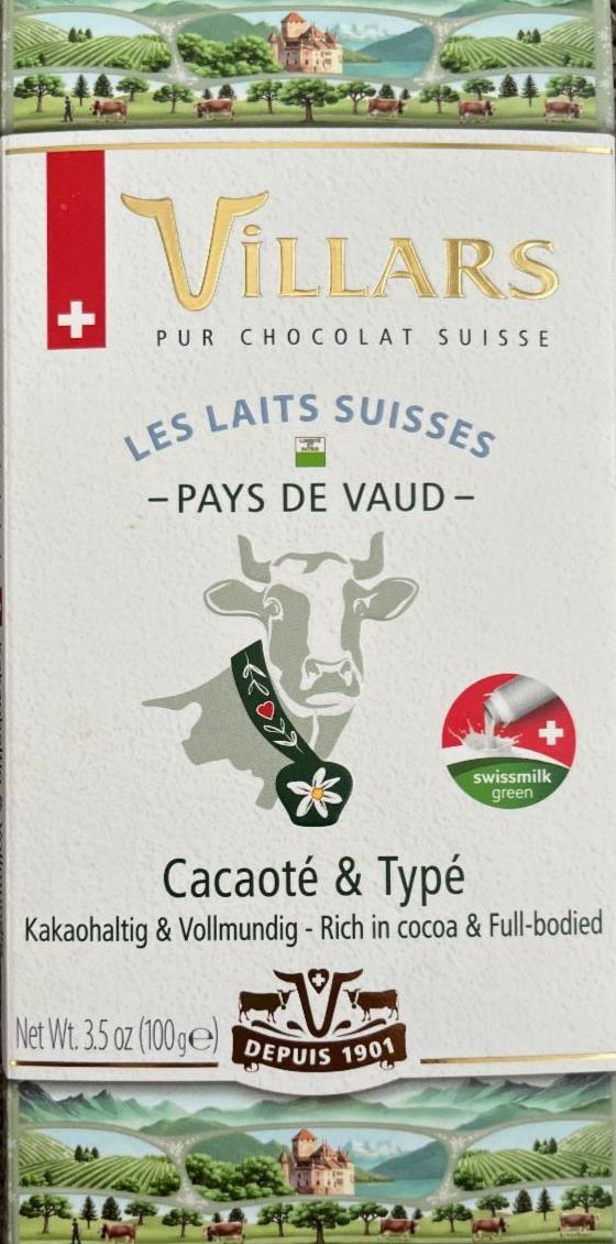 Fotografie - Les laits suisses Cacaoté & Typé Villars