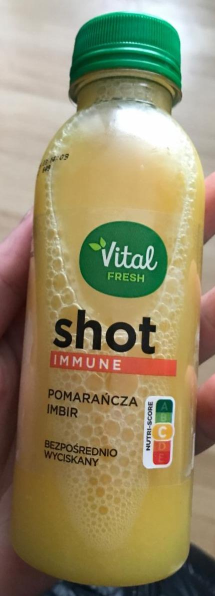 Fotografie - Shot immune pomarańcza imbir Vital fresh