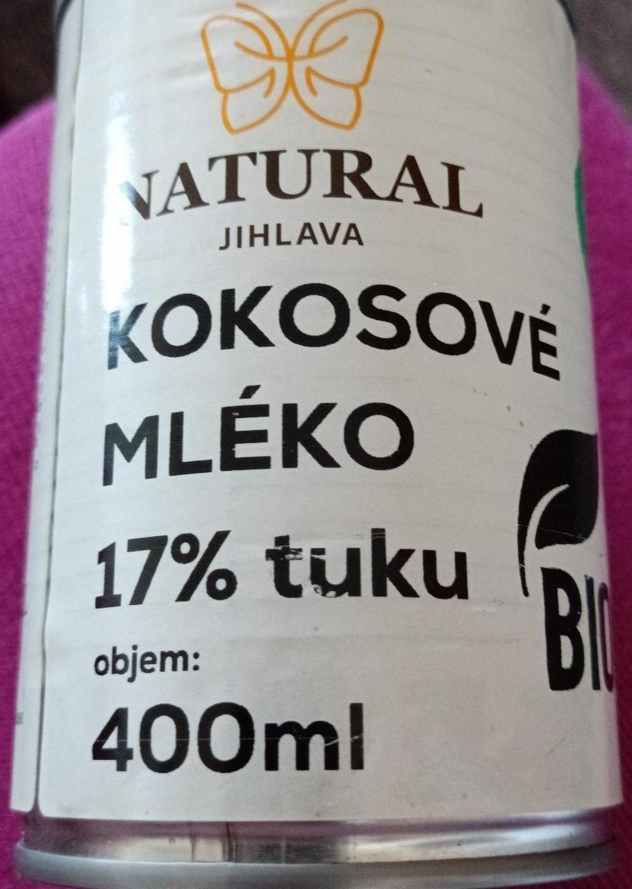 Fotografie - Bio Kokosové mléko 17% tuku Natural Jihlava