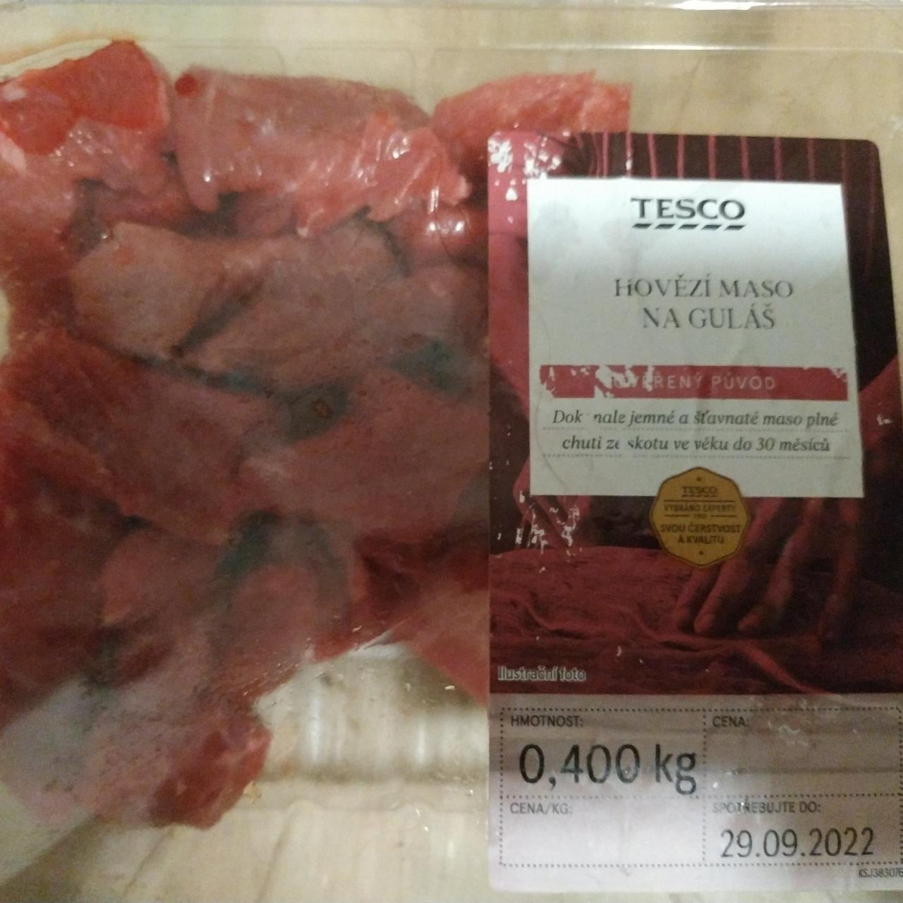 Fotografie - Hovězí maso na guláš Tesco