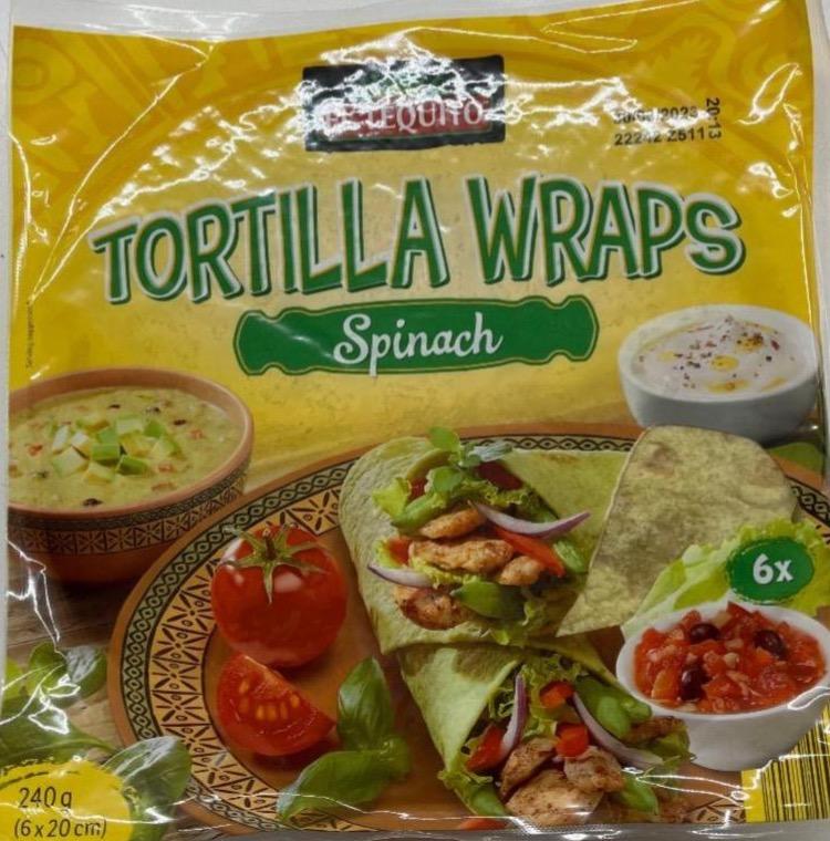 Fotografie - tortilla wraps spinach El Tequito