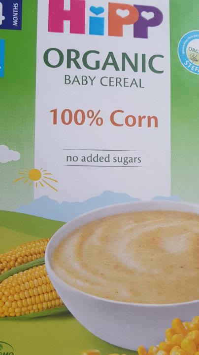 Fotografie - organic baby cereal 100% corn Hipp