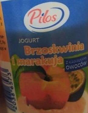 Fotografie - jogurt brzoskwinia i marakuja Pilos