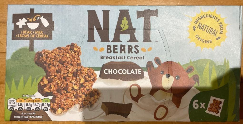 Fotografie - Nat Bears Breakfast Cereal Chocolate Nestlé