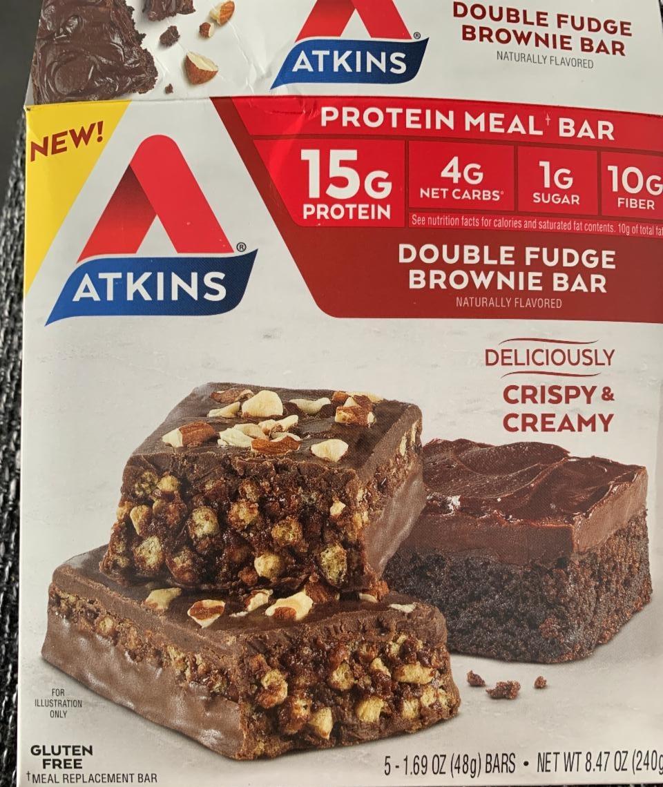 Fotografie - Protein Meal Bar Double Fudge Brownie Atkins